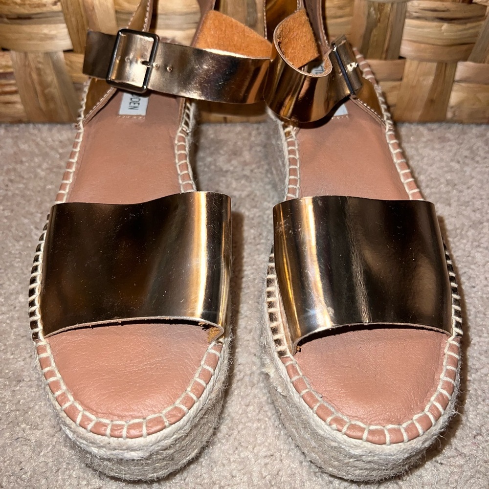 Steve Madden Rose Gold Wedges